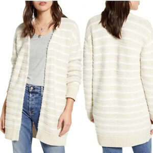 Nordstrom Treasure & Bond Stripe Open Front Cardigan. Size small.